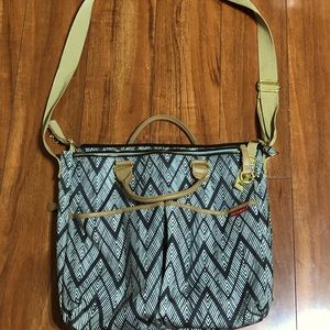 Skip and hop shoulder cross body diaper bag
